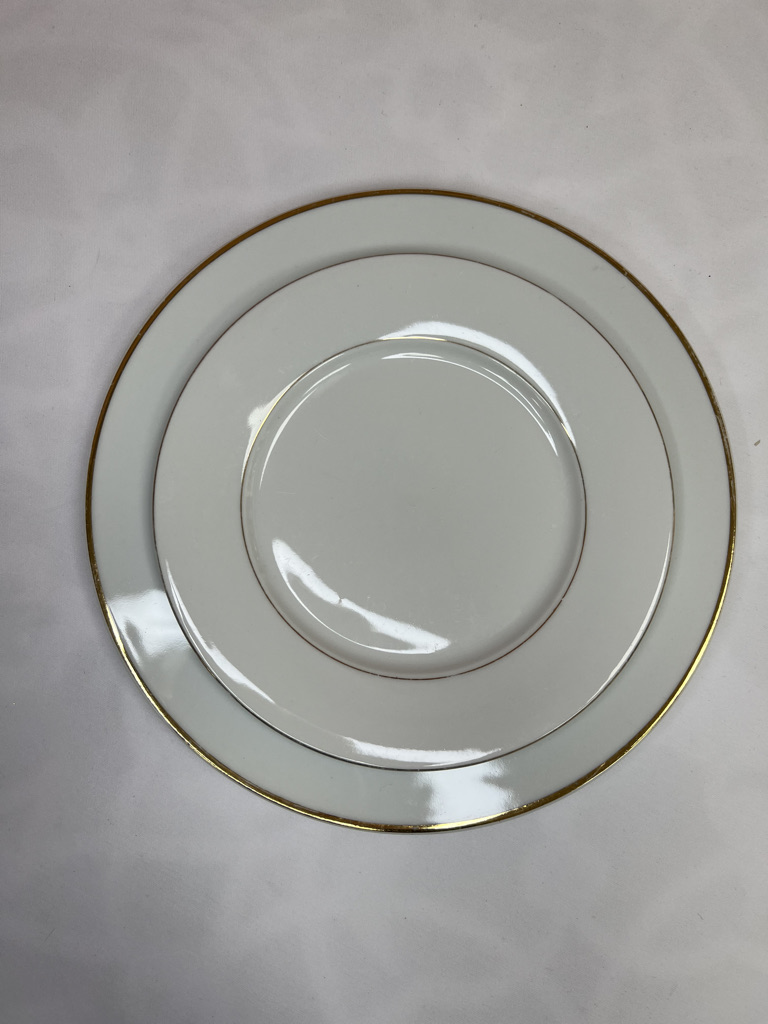 Assiette filet gold